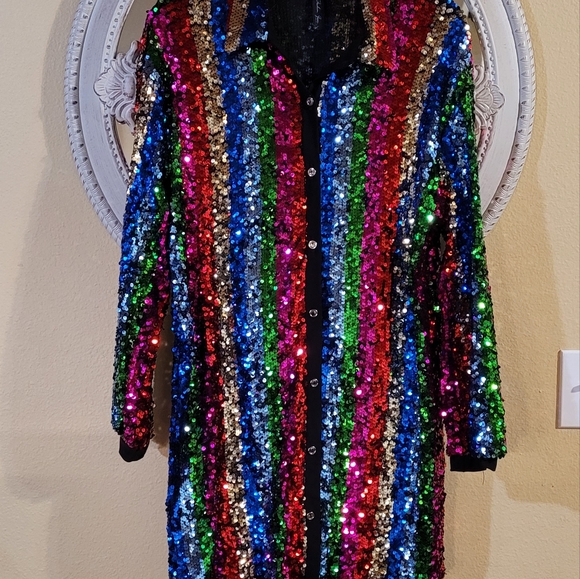 Sequin Rainbow Dress - Picture 4 of 11